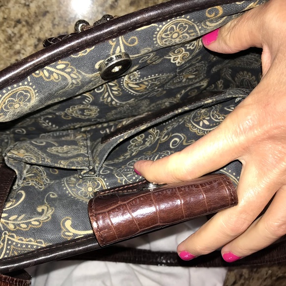 FREE SHIPPING Brighton Straw Bag with dust bag Please note size - Picture 5 of 8